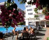 K dispozici vodní park Aquasplash Garbí u hotelu Gran Garbí Mar (cca 350 m, otevřen cca od poloviny června do poloviny září).