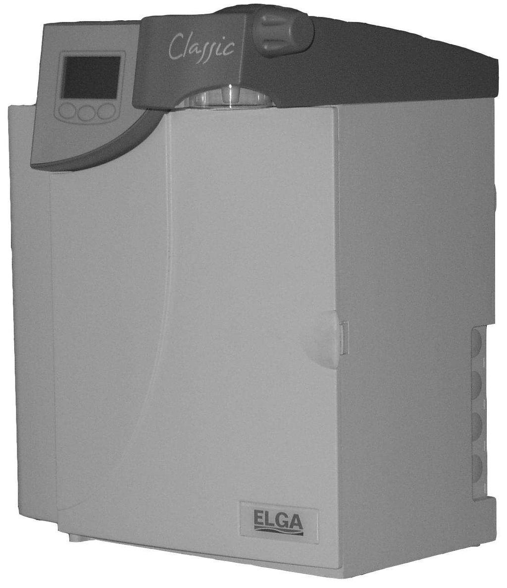 KOMPLEXNÍ ŘEŠENÍ ANORGANICKÉ STOPOVÉ ANALÝZY Purelab Classic UV ELGA LABWATER www.chromspec.