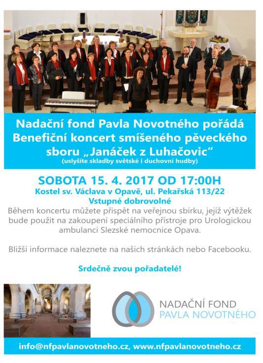 KoncerT SmíŠeného PĚVECKÉHO SBORU JANÁČEK 19. 4. 2017 Kostel Sv.