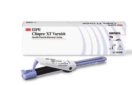 Balení 1 x clicker à 10 g Světlem tuhnoucí, fluoridy uvolňující ochranný lak pro lokální aplikaci Poskytuje okamžitou