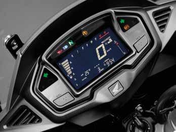 vždycky všechno pod kontrolou. VFR800X Crossrunner je lehčí díky vylepšené zadní kyvné vidlici Pro-Arm.