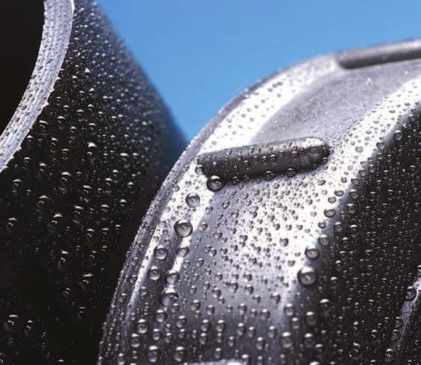 Základní informace o Wavin HDPE Těsnost Trubky a tvarovky z HDPE se spojují svařováním, což zaručuje vysokou spolehlivost a těsnost spojů.