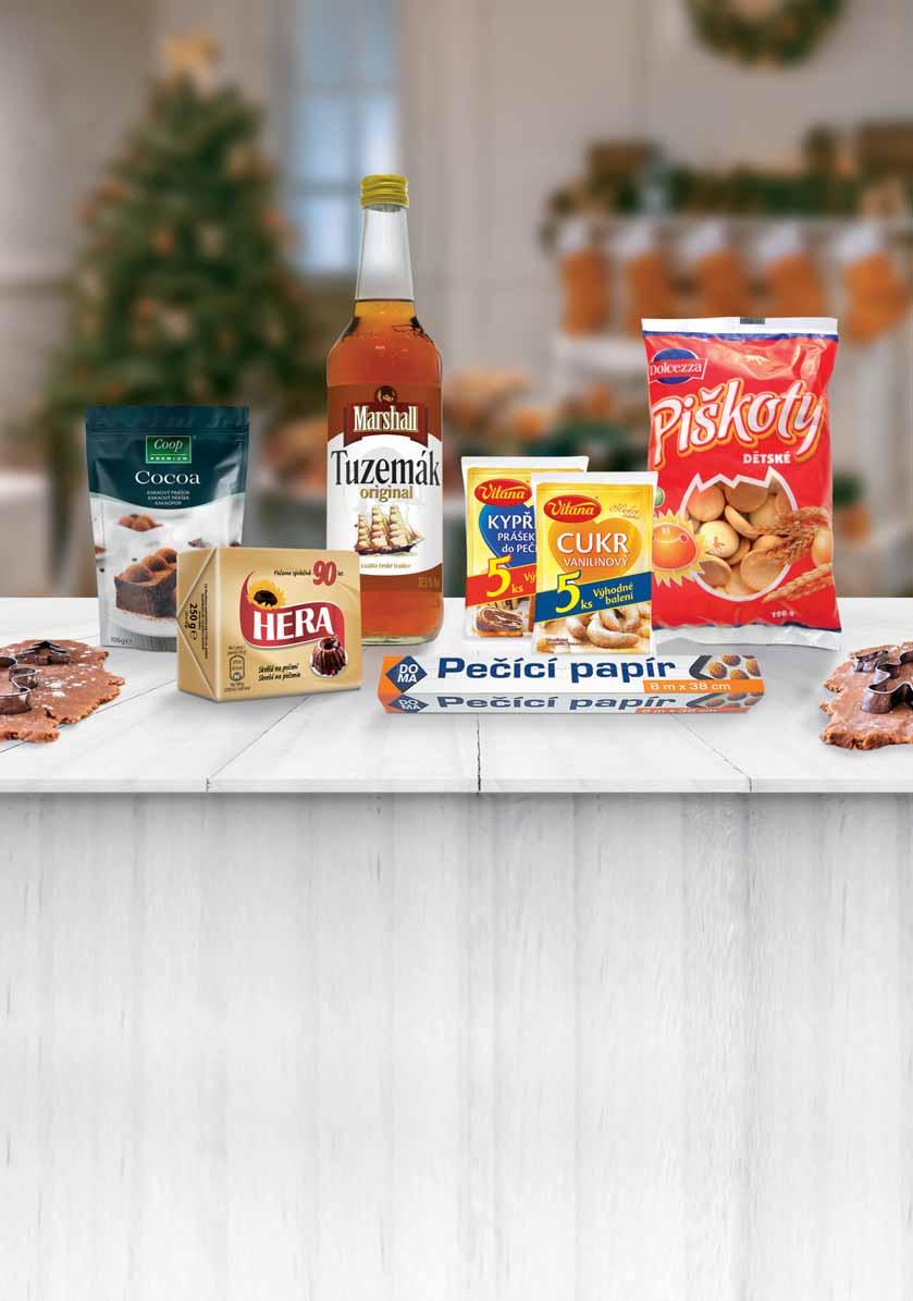 menu 23/18 Kakao 100 g Tuzemák 37,5%, 0,5 l cena za 1 l = 198, 99,- Piškoty 120 g = 8,25 Vanilínový cukr 5 x 20 g Kypřicí