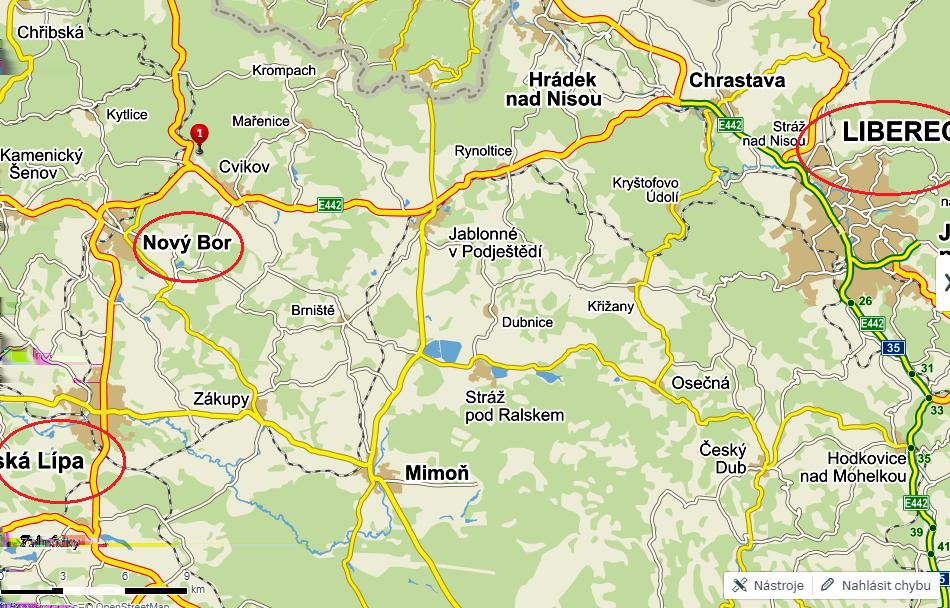 Zdroj: Obec Svor - web obce Vzdálenost do spádových sídel (obec s pověřeným úřadem, ORP, kraj) Vzdálenosti do spádových sídel: Svor Nový Bor: 6 km (obec s rozšířenou působností) Svor Česká Lípa: 17
