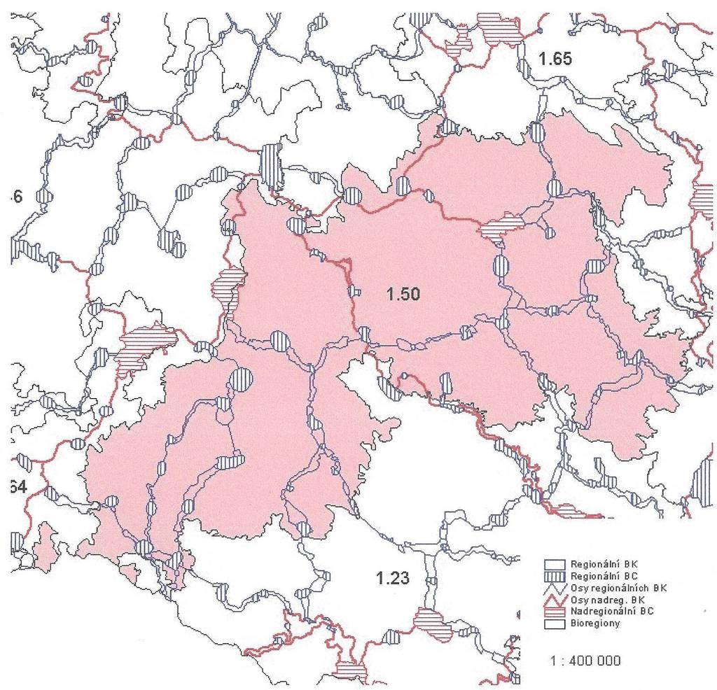 v tomto úseku nesouměrné povodí levé pobočky jsou delší, pravé kratší. Při soutoku Želivky a Sázavy bylo v neogénu průtokové jezero.