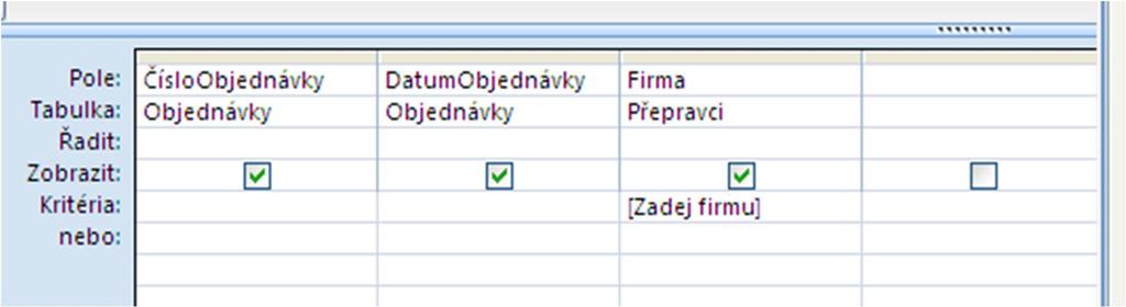 dubna 2013 Parametrické dotazy: Pracovní list s výkladem vytváření parametrických a křížových dotazů v MS Access.