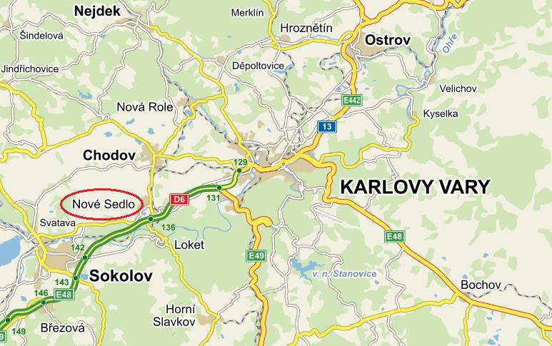 Oceňovaná nemovitá věc se nachází na okraji obce Nové Sedlo.
