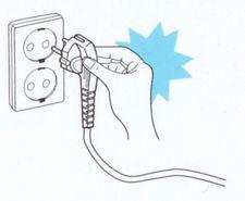 pro prevenci zásahu elektrickým proudem Netahejte příliš za šňůru