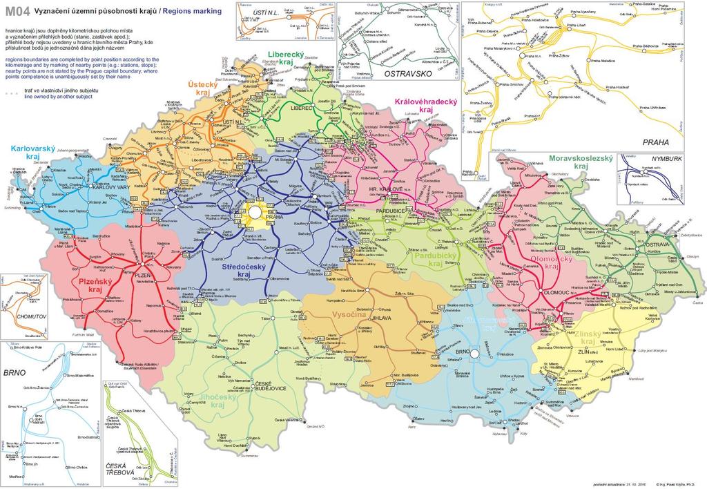 ŽELEZNIČNÍ SÍŤ ČR Sídelní struktura ČR polycentrická mimo aglomerace rozptýlená Počet obyvatel 10 564 900 Rozloha 78 866 km 2 Hustota osídlení 134