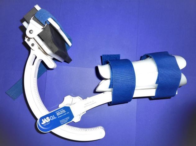 4.4 JAS GL Wrist, zápěstní ortéza - Progresivní ortéza určená pro zápěstí Umožňovaný rozsah: flexi nebo extenzi do 90 0 Využití: prevence zkrácení svalů, spastická paréza, zlomeniny dolního konce