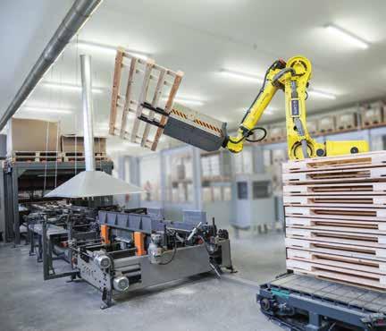 kloubový zakládací robot FANUC R-2000 průmyslový sbíjecí robot