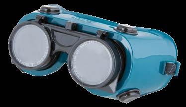 uzavřené ochranné brýle rámeček z PVC nepřímá ventilace zorníky čirý a odklápěcí svařovací č.