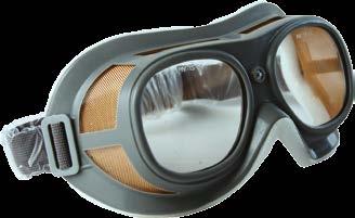 brýle čirý polykarbonátový zorník a šedý rámeček přímá ventilace účinná ochrana proti