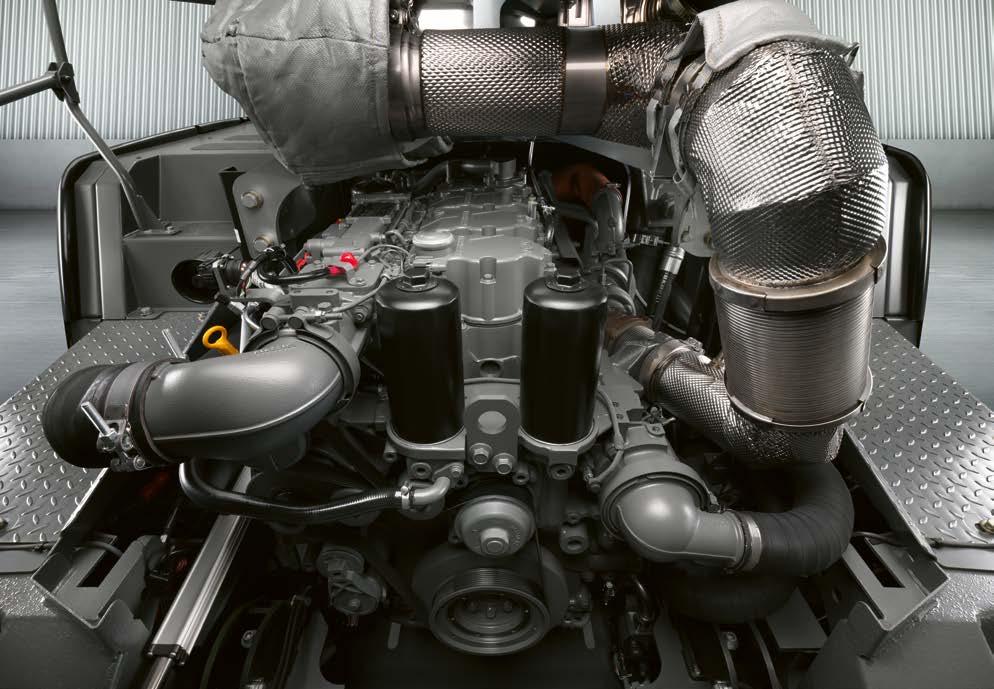 Poskytuje výkon pro Vaši vyšší produktivitu. Motor Čisté výfukové plyny.