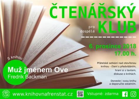 S T R Á N K A 18 Městská knihovna www.knihovnafrenstat.cz 6.12.2018, 17:00 hod., Frenštát p. R. Městská knihovna Dr.
