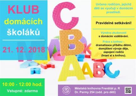 Není nutnost mít danou knihu přečtenou, stejně tak můžete donést i svou knihu k doporučení... Určeno: pro dospělé. Vstupné: zdarma.