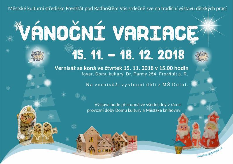foyer Dům kultury Vánoční variace foyer DK Tradiční výstava výtvarných prací dětí a žáků