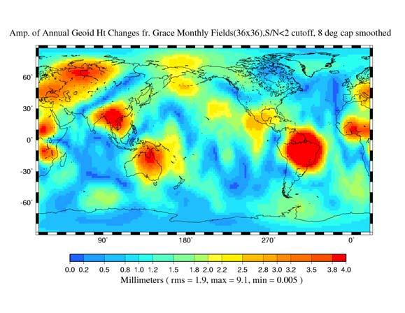 151 Ukázka průběhu plochy globálního geoidu EGM96 je v odstavci 6.3.