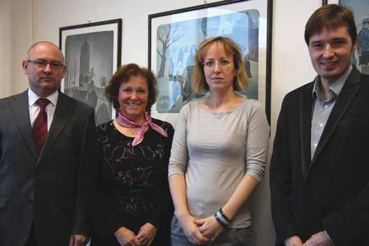 Marjana Vrbnjaka, riaditeľa zastúpenia, Mateju Podlogar, riaditeľku predaja pre strednú Európu a Mgr. Martina Širka, Key Account Managera s radosťou privítali generálny riaditeľ Unipharmy RNDr.