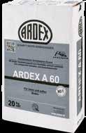 ARDEX A 38 4 hod. pojivo pro rychlý potěr ARDEX A 60 vysoce zatížitelný rychleschnoucí potěr interiér a exteriér cca 60 minut interiér a exteriér cca 90 minut po cca 2 3 hod.