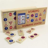 - dřevěné domino Domino velké - Dopravní značky ( buková