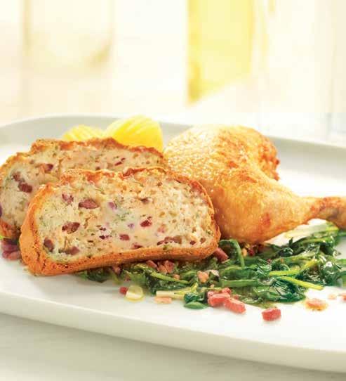 Pečené kuře s nádivkou, vařenými bramborami a špenátem Slané muffiny/ nádivka 3 kg 239,00 Kč 274,85 Kč/ks NOVINKA Druh potraviny Množství na 1 porci (g/ml) Množství na 10 porcí (g/ml) Dr.