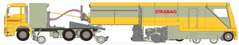 Obrázek 5: Vizualizace pracovní části frézovací soupravy SF03 W-FFS (nahoře) a dvoucestného frézovacího stroje SF02 W-FS Truck (níže) Proces plánování frézování kolejnic u DB DB má zavedený systém