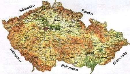 UTB ve Zlíně, Fakulta aplikované informatiky 24 Obr. 1. Mapa České republiky [12] 2.