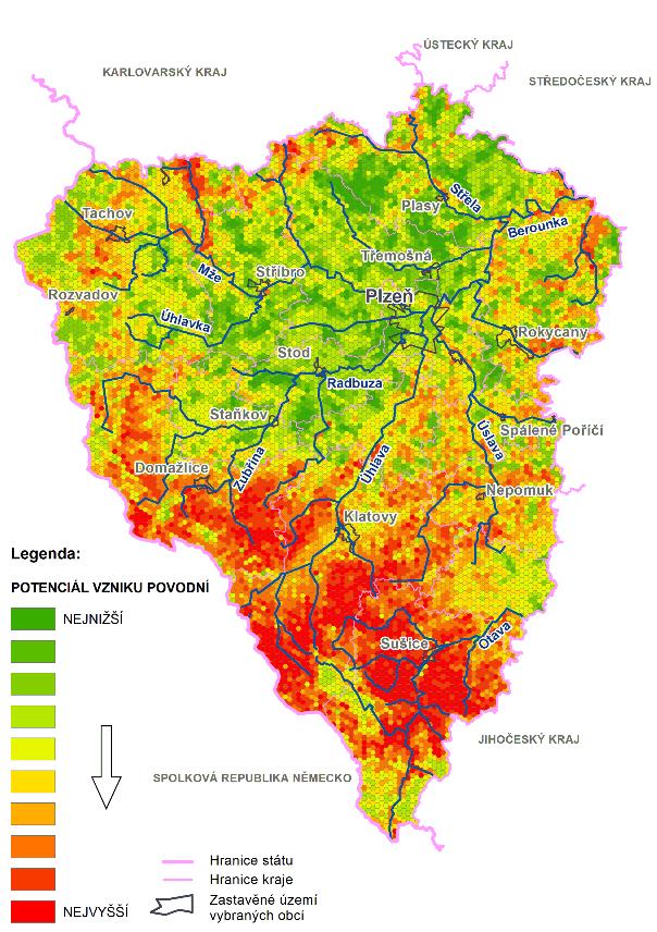 VYHODNOCENÍ PODMÍNEK PŘIROZENÉ RETENCE ÚZEMÍ VZNIKU POVODNÍ Zvyšování retenčních schopností území především rozšiřováním ploch vzrostlé zeleně, zřizováním suchých