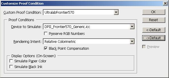 Proofing Simulace výstupních zařízení na monitoru Převod do prostoru simulace Zpětný převod na monitor Cvičení: 1. Nahrajte 02_test1.