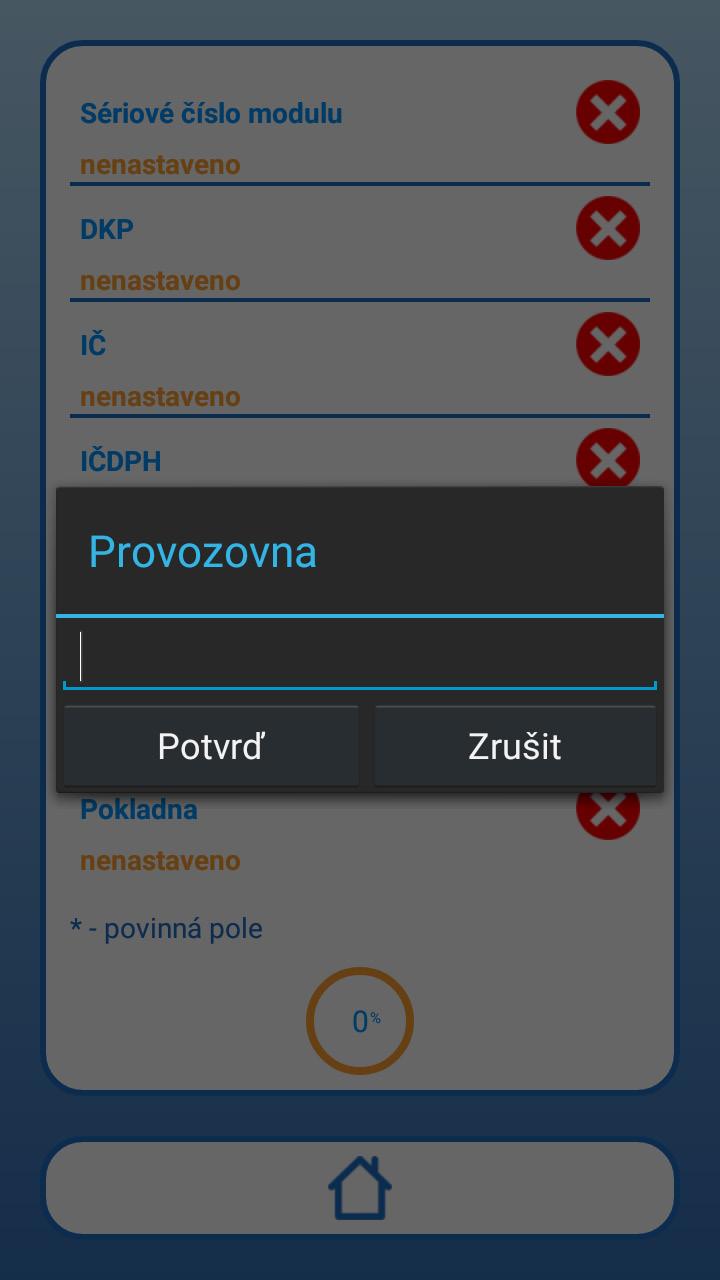 Plátce DPH Je povinné nastavit Plátcovství DPH. Pro vykonání tohoto nastavení dodržujte následující postup. Klikněte na Nastavení údajů firmy. Klikněte na Plátce DPH.