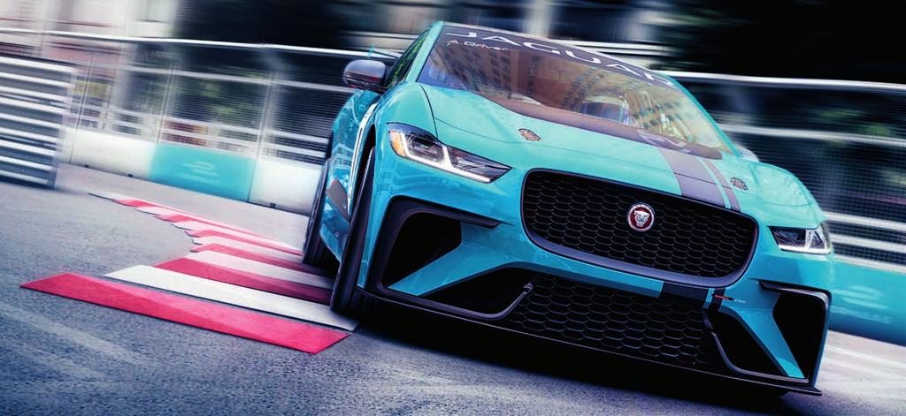 JAGUAR I-PACE etrophy Znovu přidáváme na tempu a představujeme světově první seriál závodů pro sériově vyráběné elektromobily.