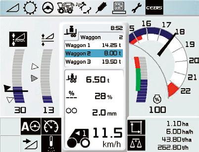 Všechny funkce spínačů jsou označené logickými, samovysvětlujícími symboly Compact Flash Card umožňuje jednoduchou výměnu dat Multifunkční pákou bezpečně a