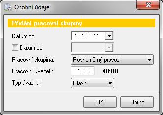 Volba Klíčový pracovník se používá v modulu Sociální část a slouží k označení zaměstnanců, kteří mohou být klíčovými pracovníky.