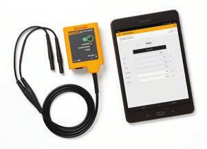 Tablet s nakonfigurovanou mobilní aplikací FlukeHART využívá bezdrátový modem HART, který se připojuje přímo k testovanému nebo konfigurovanému vysílači HART.