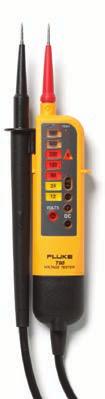 ELEKTRICKÉ ZKOUŠEČKY Fluke T90 9 Fluke T110 9 T90/T110/T130/T150 Testery napětí a spojitosti Robustní, vysoce kvalitní testery pro rychlé výsledky testu tak, jak ho potřebujete Všichni elektrikáři