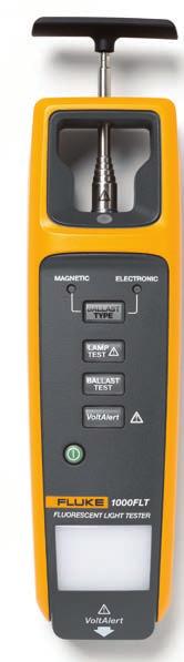 Test zářivek: Test zářivek bez vyjmutí z osvětlovacích těles Test předřadníků: Snadné určení funkčnosti předřadníků Bezkontaktní detekce napětí: Rychlé určení přítomnosti napětí Test spojitosti