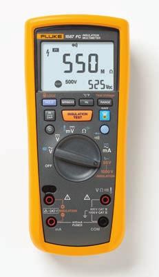TESTERY IZOLACE True Multimetry izolačního stavu Fluke 1587 FC/1577 Výkonný digitální multimetr izolačního stavu 2v1 Multimetry izolačního stavu Fluke 1587 FC a 1577 v sobě kombinují digitální tester