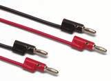 rozevíratelné až do 2,3 mm 90 cm dlouhé kabely s PVC izolací 30 V RMS nebo 60 V DC, 5 A Sada měřicích