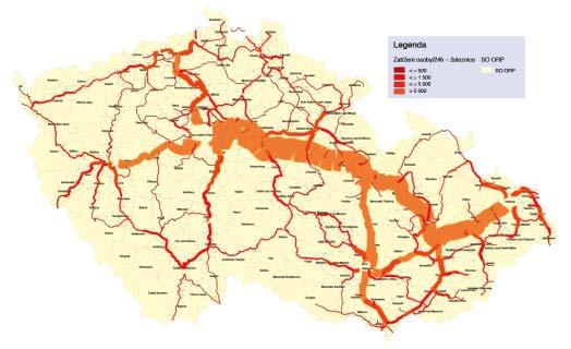 Ústí nad Orlicí Zábřeh na Moravě Olomouc Dluhonice Hranice na Moravě Ostrava-Svinov, Dětmarovice Petrovice u Karviné (Přerov) Brno Břeclav Kúty Břeclav Přerov Úseky Plzeň Cheb (rychlost 85 120