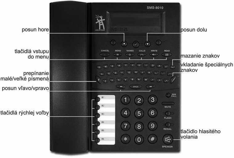 1. Čo dokáže SMS telefón SMS-8010? Telefón SMS-8010 je určený na pohodlné telefonovanie a vybavovanie SMS korešpondencie.