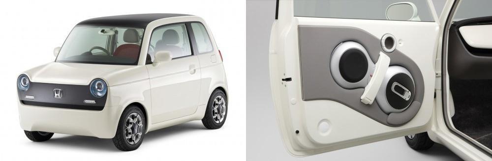 3.1.5 Koncepty Honda EV-N a Honda UX-3 Malý čtyřmístný automobil Honda EV-N na elektrický pohon vychází stylisticky z produkčních počátků hondy.