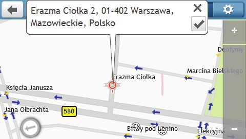 Jak zobrazit náhled cíle na mapě? Po vyhledání adresy (nebo bodu zájmu/poi) můžete zobrazit náhled cíle na mapě a prozkoumat oblast v okolí.