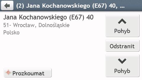 změnit pořadí bodu na cestě klepněte na nebo Jak přeskočit zastávku během cesty s více zastávkami? 1.