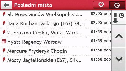 3. Klepněte na. Zařízení Mio vypočítá trasu z vašeho aktuálního místa. Zobrazí se obrazovka Mapa. Po nastavení domova v zařízení Mio budete pouhým klepnutím na do vašeho bydliště.