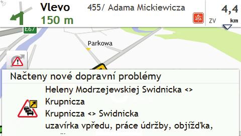 Jak přijímat aktuální dopravní informace prostřednictvím TMC? Dopravní informace nejsou k dispozici u všech modelů a jsou k dispozici pouze ve vybraných zemích.