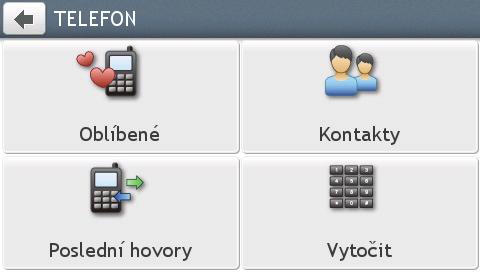 klepnutím na Operátor lze změnit operátora pro vaši oblast. Zobrazí se obrazovka Vyberte operátora. Vyberte vašeho operátora ze seznamu.