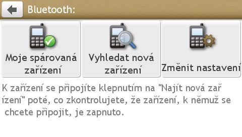 Bluetooth Funkce Bluetooth umožňuje spárovat a vybrat mobilní telefon nebo sluchátka se zařízením Mio.