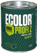 NÁTERY NA DREVO A KOV ECOLOR PROFI Z Základná farba na drevo PouÏitie: ECOLOR PROFI Z je základná vodou riediteľná farba na drevo pod emaily, ako napr.: ECOLOR PROFI alebo ECOLOR PROFI EX.