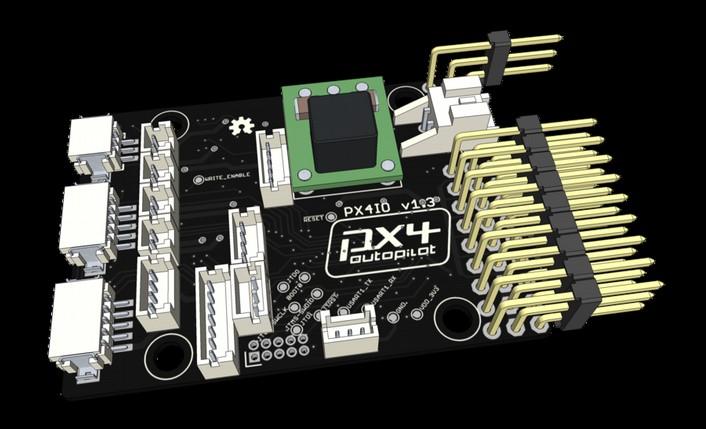 Samostatné zpracování 6 osého Gyroskopu + Akcelerometru na čipu Invensense 6DoF MPU-6000 3 osý digitální gyroskop L3GD20 3 osý digitální kompas IC HMC5883L Barometr MS5611-01BA03 od firmy